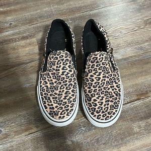Leopard print vans